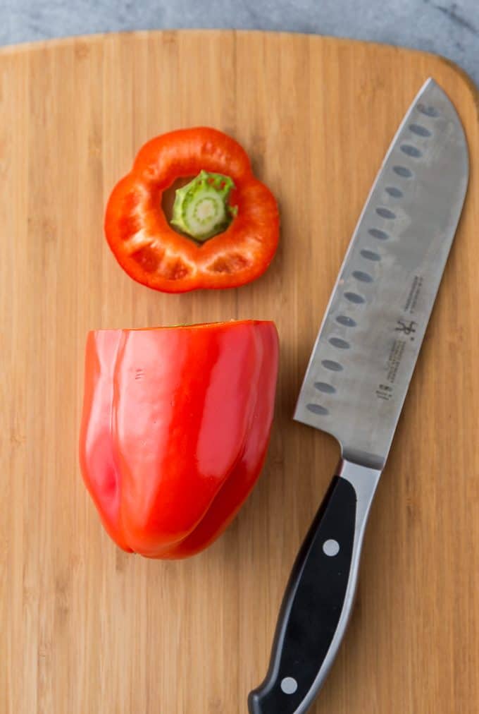 The Easiest Way to Cut a Bell Pepper - Once you learn this chopping hack, you'll never go back!