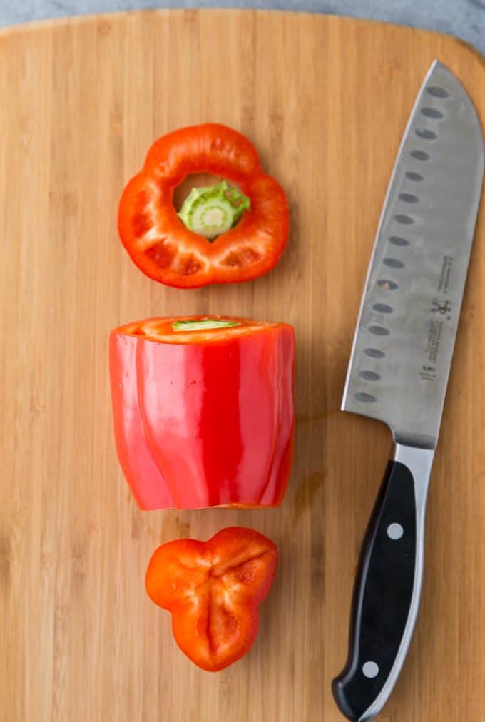 The Easiest Way to Cut a Bell Pepper - Once you learn this chopping hack, you'll never go back!