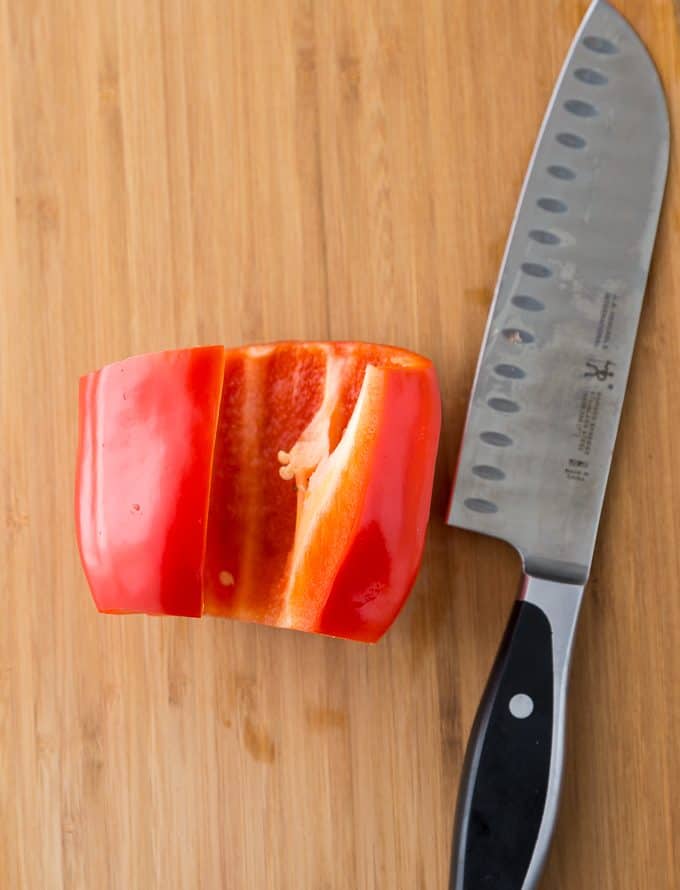 The Easiest Way to Cut a Bell Pepper - Once you learn this chopping hack, you'll never go back!