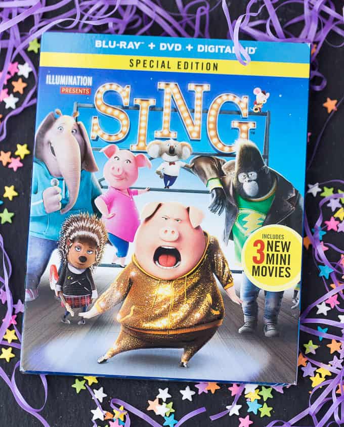 SING Inspired Cupcakes - Sweet vanilla cupcakes with a star surprise inside and topped with a smooth vanilla buttercream. Make a batch for your next family movie night to go with the movie, SING!