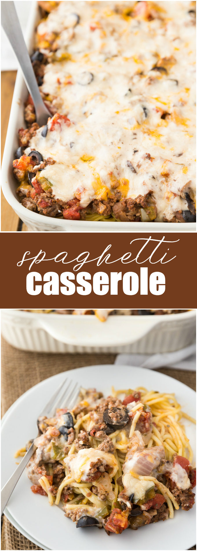 Spaghetti Casserole - My mom made this recipe all the time when I was a kid. It's hearty and filling and tastes just as good the next day.