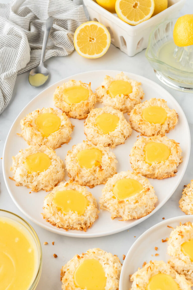 Lemon Curd Coconut Macaroons