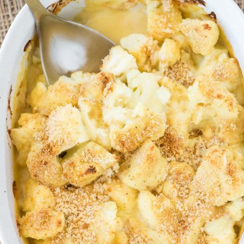 Honey Dijon Baked Cauliflower