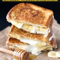 Honey Banana Grilled Cheese Sandwich - Elevate your breakfast with a sweet sandwich your family will love!