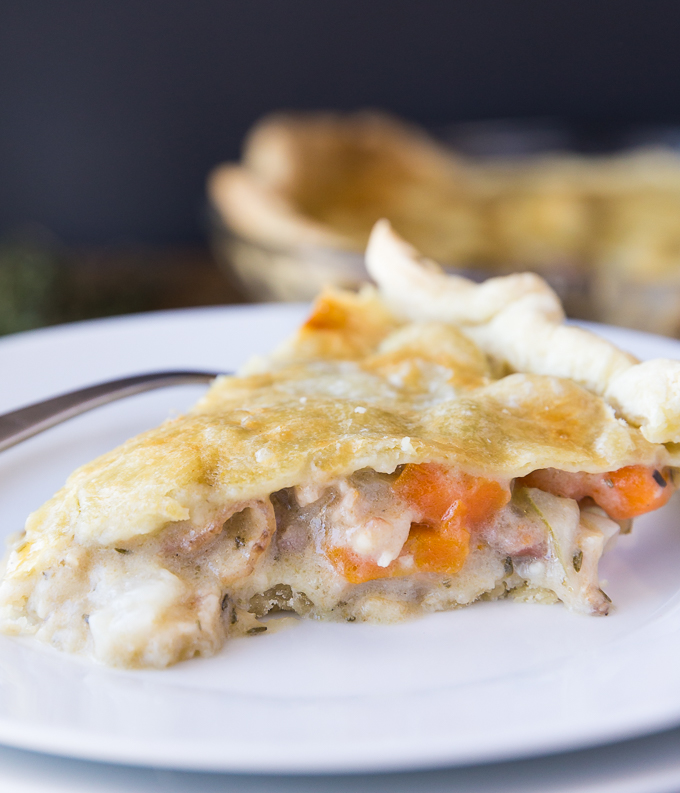 Rustic Bacon, Herb & Vegetable Pie