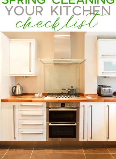 Spring Cleaning Your Kitchen Checklist - Break down a big job into smaller tasks and it won't be that bad, I promise! Plus, I have a free printable for you too.