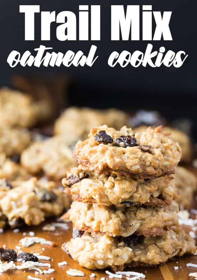 Trail Mix Oatmeal Cookies Simply Stacie