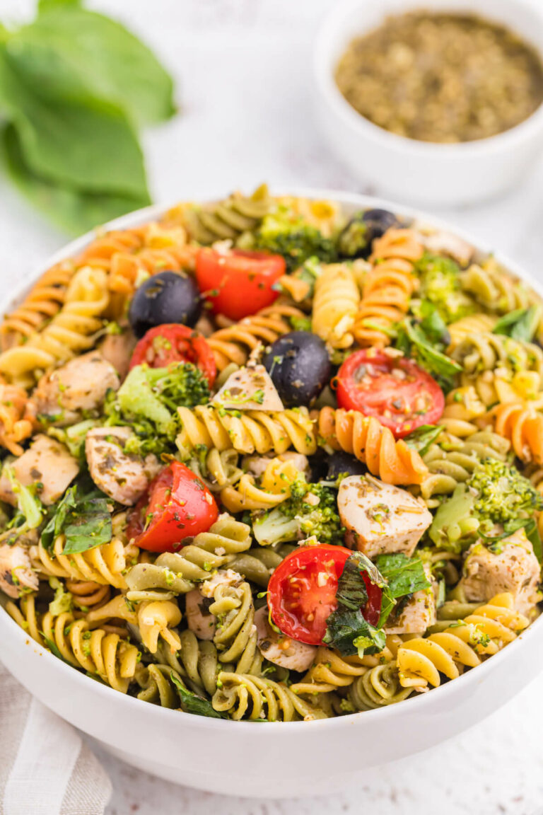 Pesto Chicken Pasta Salad