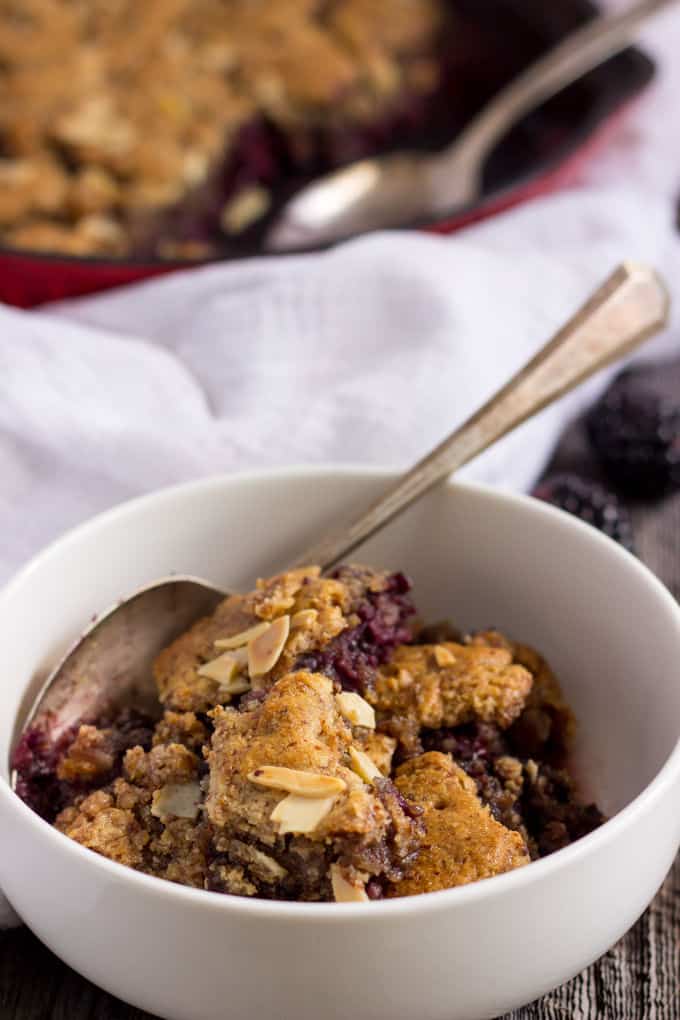 Blackberry Cobbler in a CastIron Skillet Simply Stacie