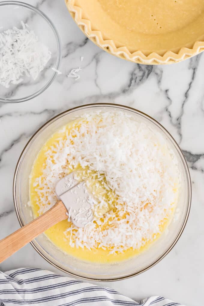 Homemade Coconut Pie {Vintage Recipe} - Simply Stacie