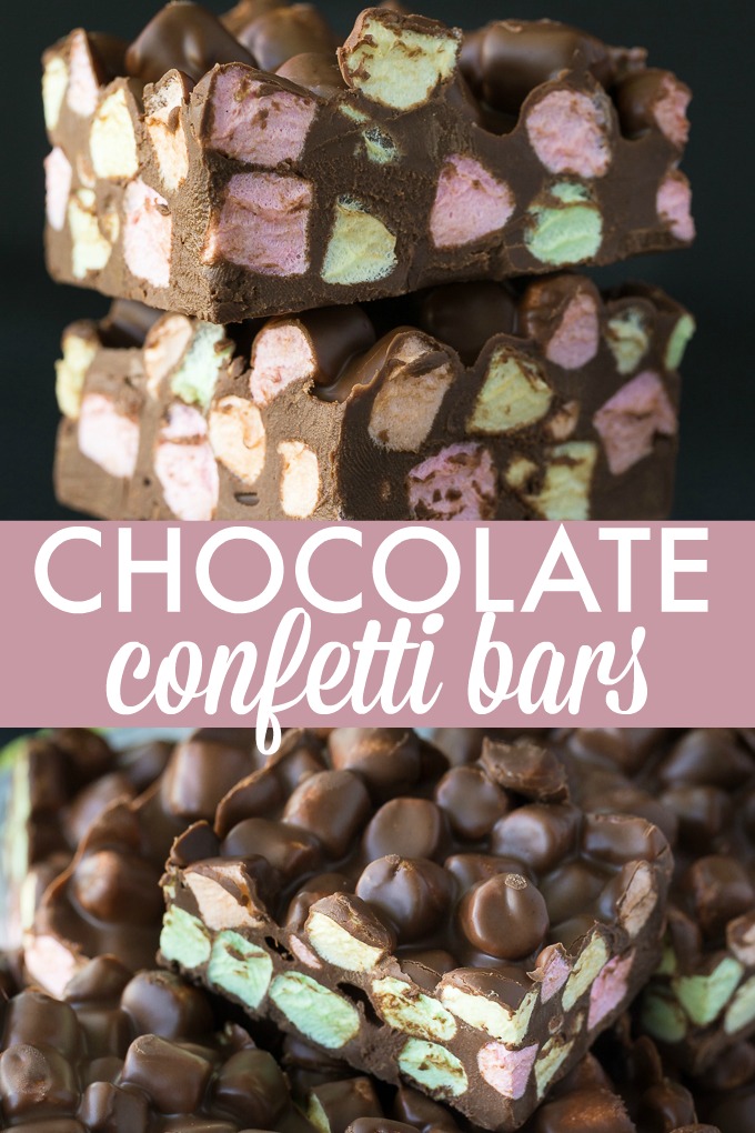 Chocolate Confetti Bars Simply Stacie