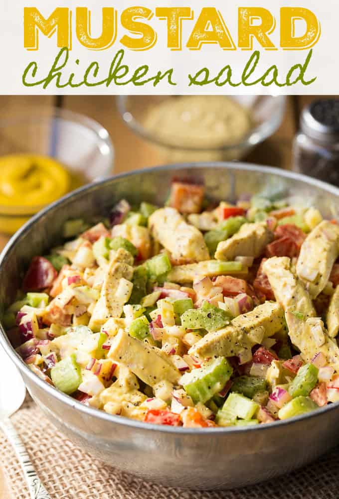 Mustard Chicken Salad - Simply Stacie