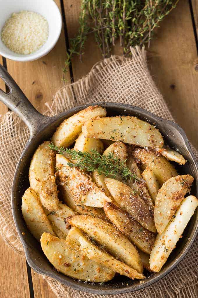 Parmesan Thyme Roasted Potatoes Simply Stacie