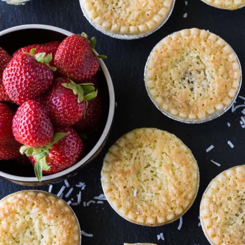 Strawberry Coconut Tarts