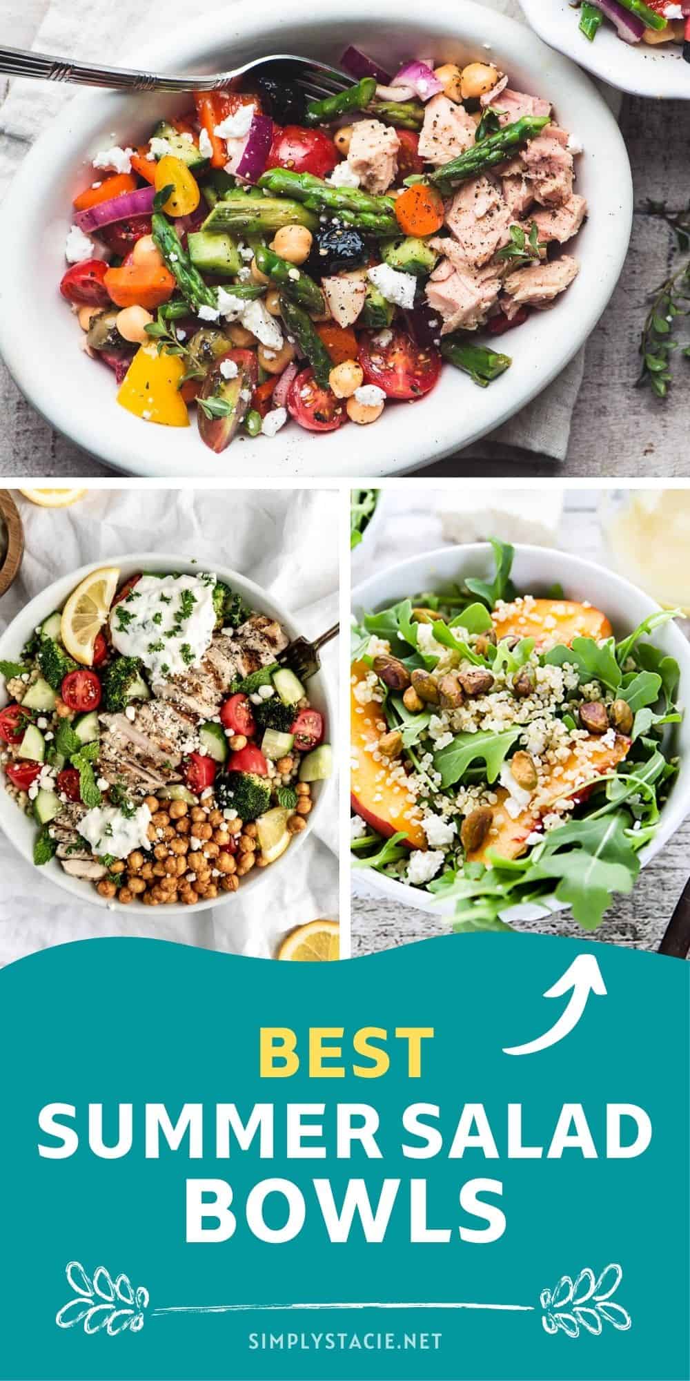 Fresh & Nutritious Summer Salad Bowls - Simply Stacie