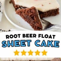 root beer float sheet cake pin