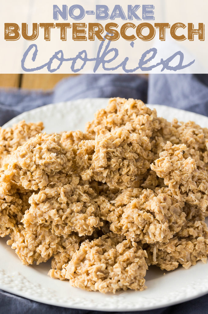 No-Bake Butterscotch Cookies - No-bake cookies? No way! Melt, mix, form, and finished. This easy cookie recipe is perfectly sweet and chewy.