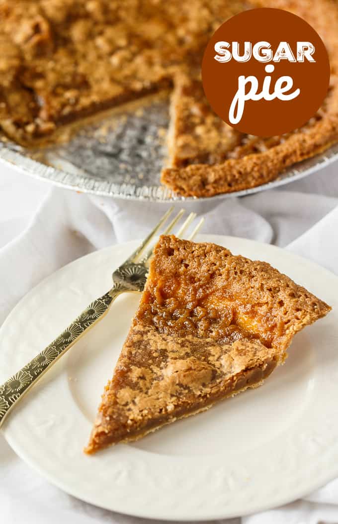 Sugar Pie - Bubbling brown sugar, vanilla, and cream will take you back to grandma's kitchen with this vintage pie.