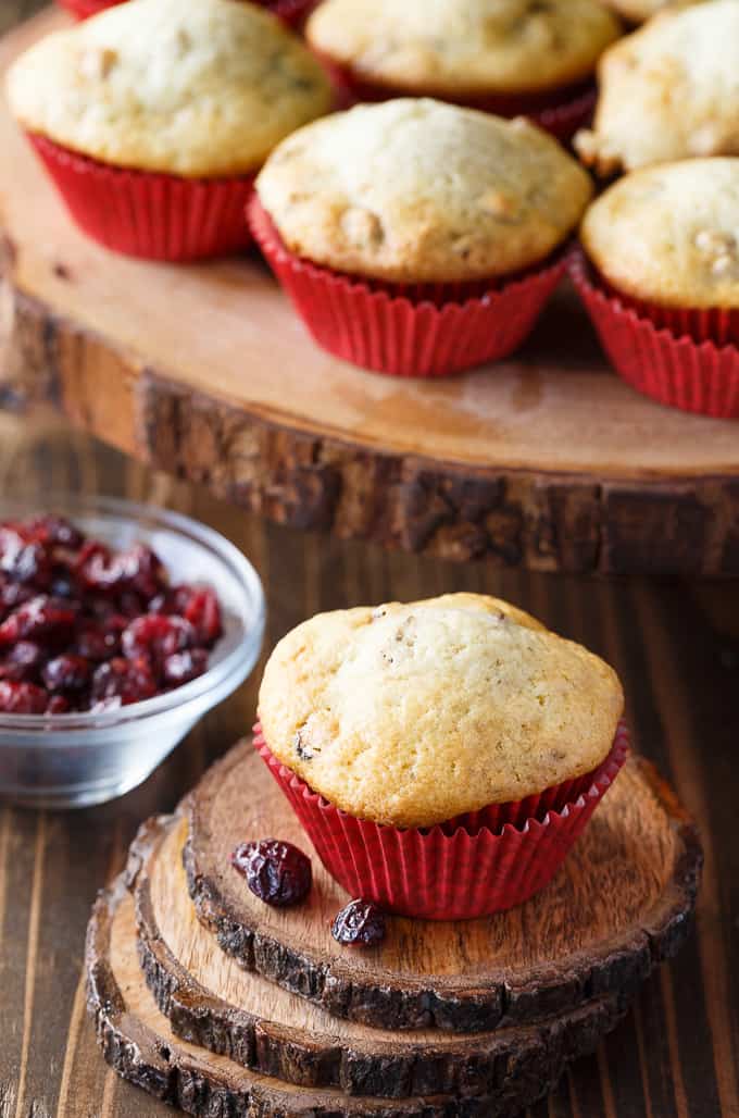 Cranberry Pecan Muffins - The best holiday breakfast! Whip these up for Thanksgiving or Christmas morning.