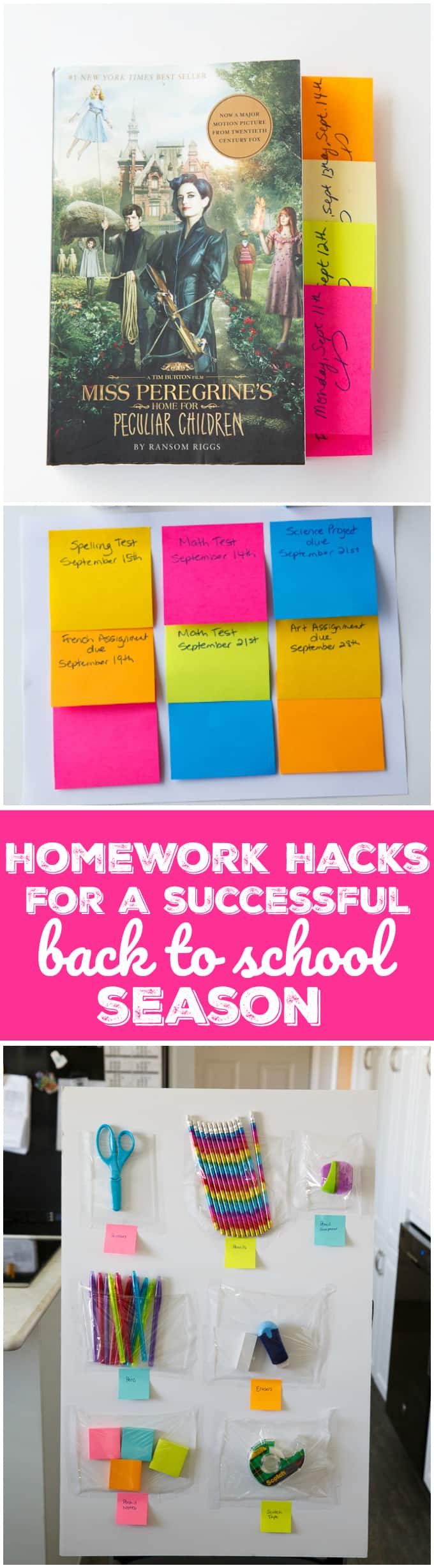 Homework Hacks for a Successful Back to School Season - Try these simple tips to make homework less stressful and more productive! 
