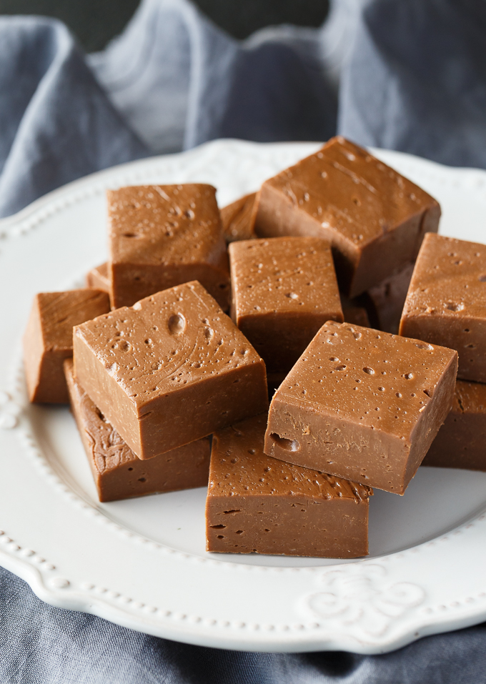 No-Fail Chocolate Fudge - The easiest fudge recipe! It's sweet, chocolatey and melts in your mouth.