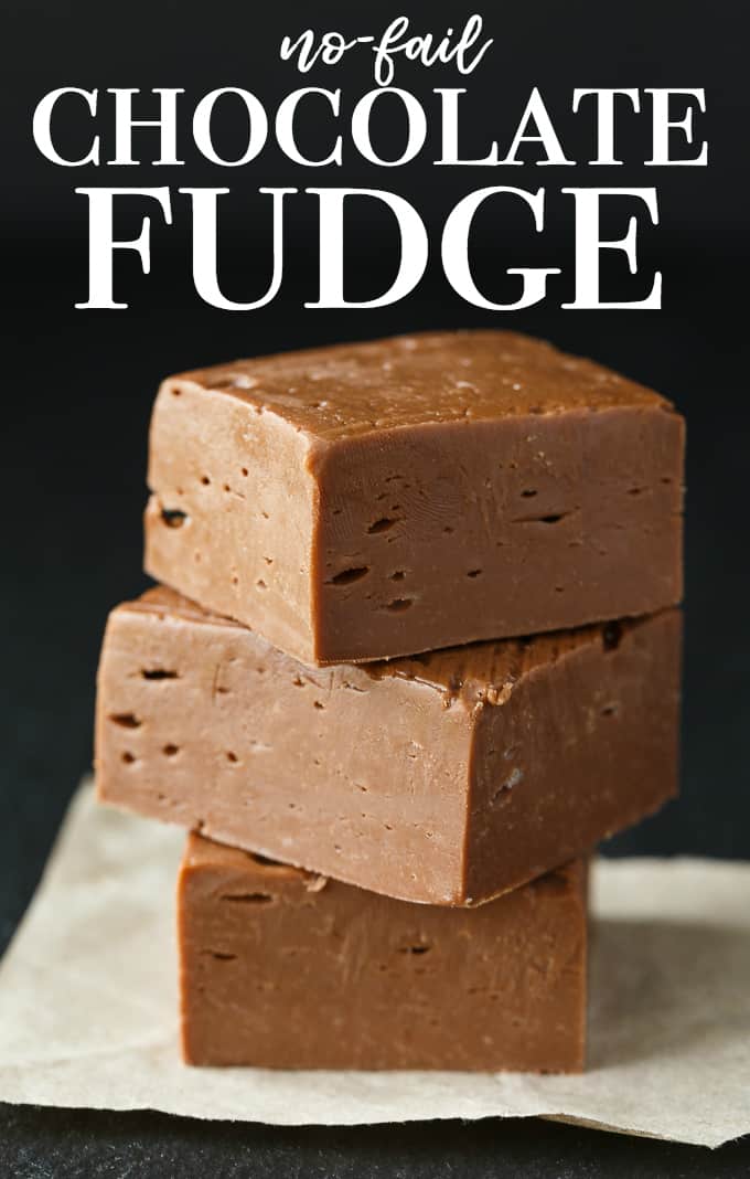 No-Fail Chocolate Fudge - The easiest fudge recipe! It's sweet, chocolatey and melts in your mouth.