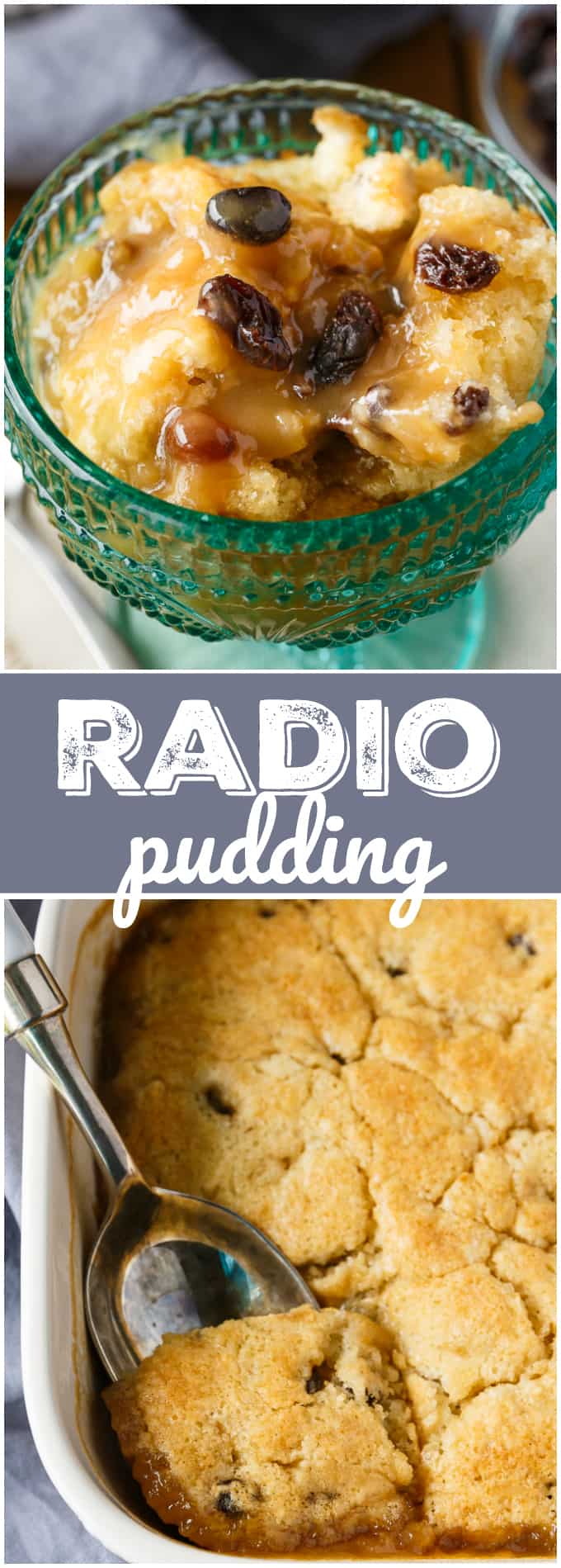 Radio Pudding - A simple vintage recipe that has been passed down from generation to generation. The cake base bakes right in a luscious butterscotch sauce.
