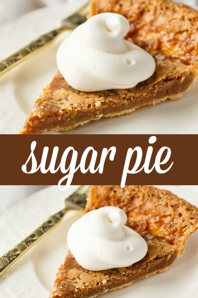 Sugar Pie - Bubbling brown sugar, vanilla, and cream will take you back to grandma's kitchen with this vintage pie.