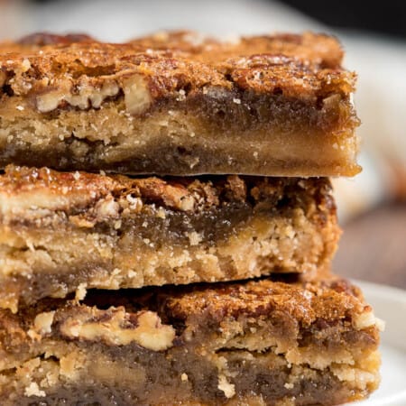 Maple Pecan Squares - So addicting! They are a cross between a butter tart and pecan pie. 