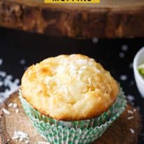 Pina Colada Muffins - Enjoy the tropical flavours of Pina Coladas as breakfast or an afternoon snack.