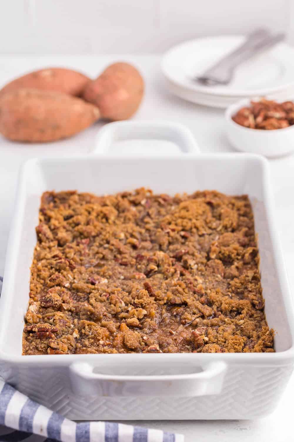 Sweet Potato Casserole With Streusel Topping - Simply Stacie