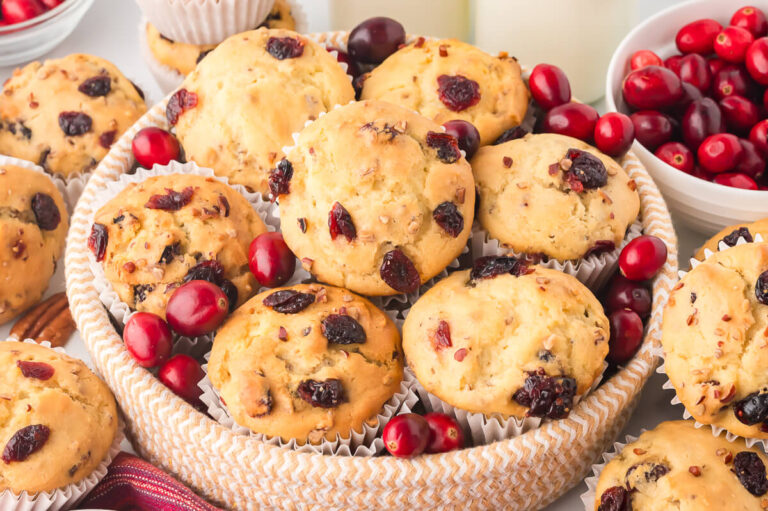 A plate of muffins.