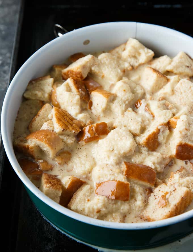 Eggnog Bread Pudding - Serve it warm from the oven with a big glass of eggnog. Each bite practically melts in your mouth. 