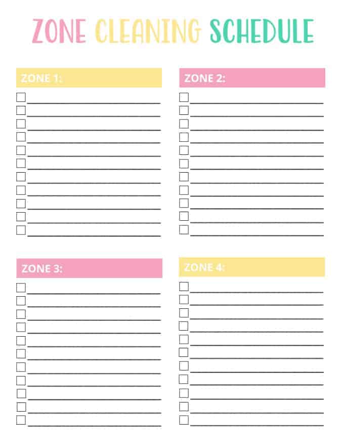 Tidy Your Home with Zone Cleaning - Learn how to do this revolutionary cleaning method and get a free printable!
