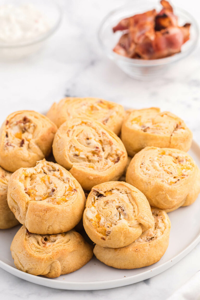 Cheesy Bacon Pinwheels