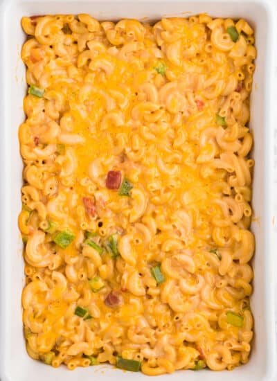 Salsa Macaroni & Cheese - Classic mac and cheese with a Tex Mex twist! Spice levels can be controlled by using medium or hot salsa, which is a great compliment to the cheesy, creamy sauce.
