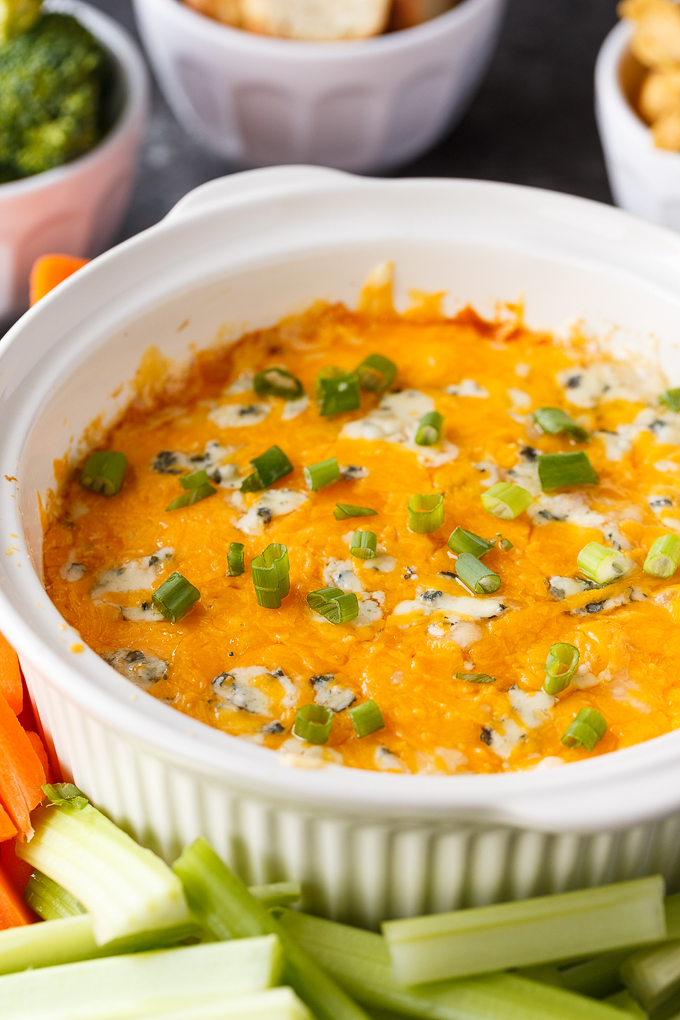 Buffalo Chicken Dip - If you are a fan of Buffalo Wings, you are going to LOVE this easy dip recipe! Each bite is a flavour explosion.