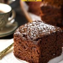 Wacky Cake - Moist, chocolatey and easy to make! This vintage cake was popular in the Depression era and contains no butter, milk or eggs.