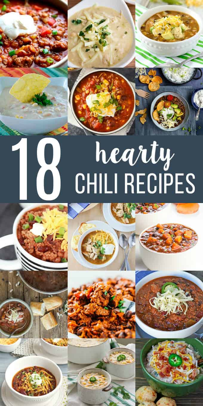 18 Hearty Chili Recipes - Cozy up with these delicious varieties of chili!