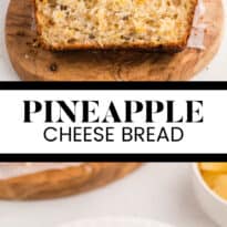 Pineapple Cheese Bread - This quick bread recipe reminds me of a Pineapple Cheese Salad my great grandmother used to make. 