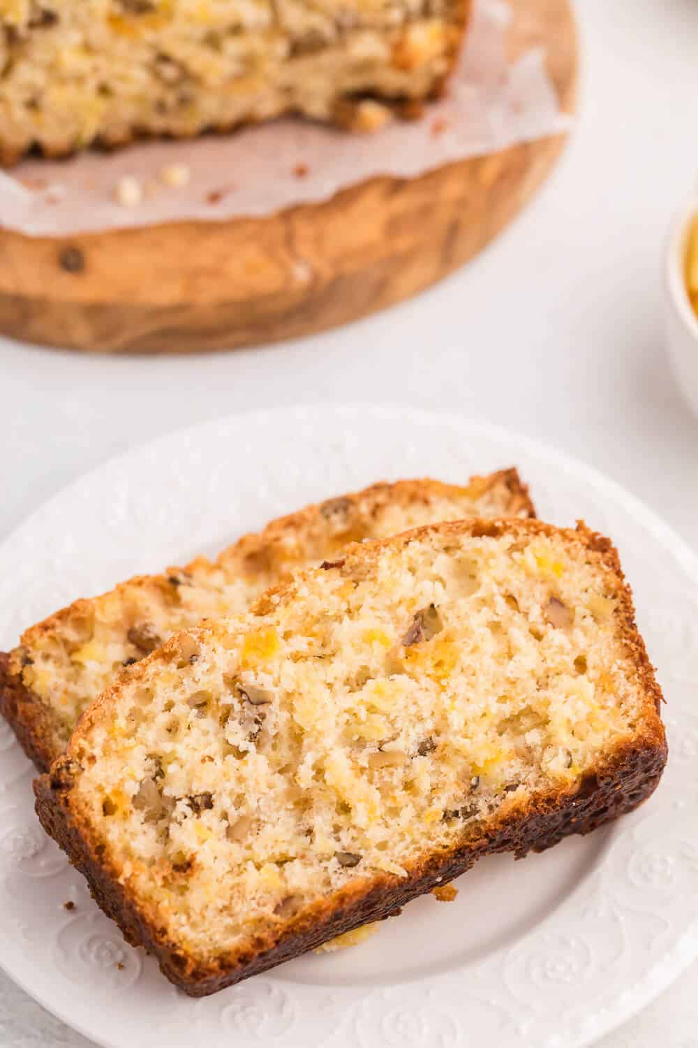 Pineapple Cheese Bread - This quick bread recipe reminds me of a Pineapple Cheese Salad my great grandmother used to make. 