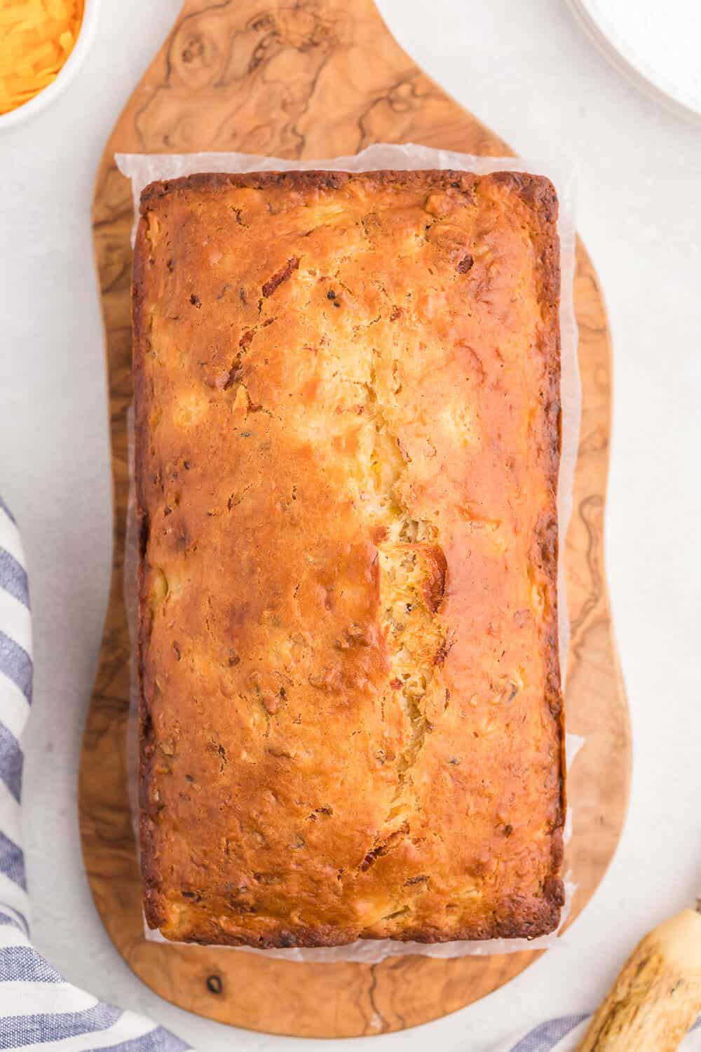 Pineapple Cheese Bread - This quick bread recipe reminds me of a Pineapple Cheese Salad my great grandmother used to make. 