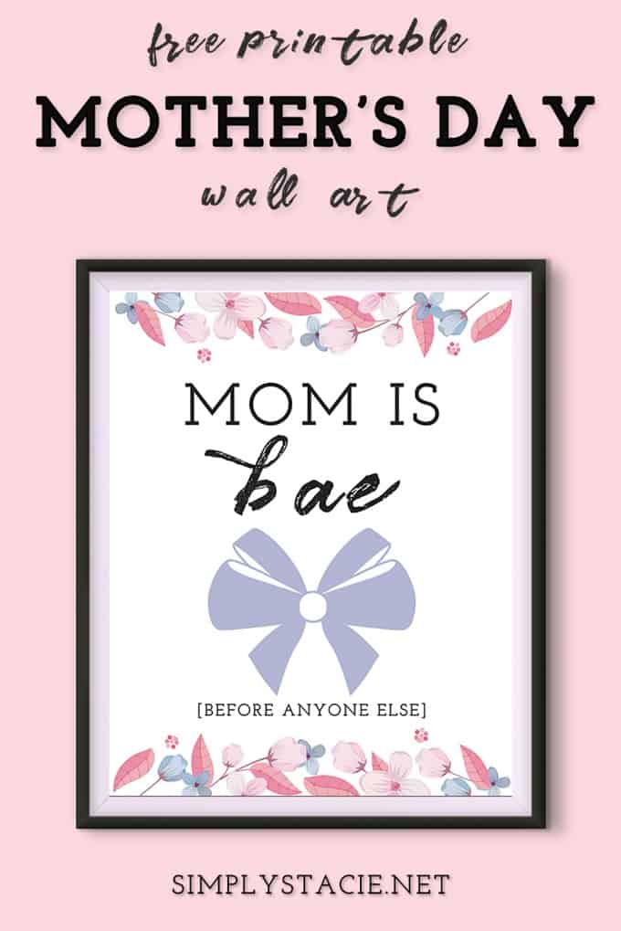 Free Printable Mother's Day Gift Set - Show mom how much she means with these Mother's day greeting cards, gift tags and wall art.
