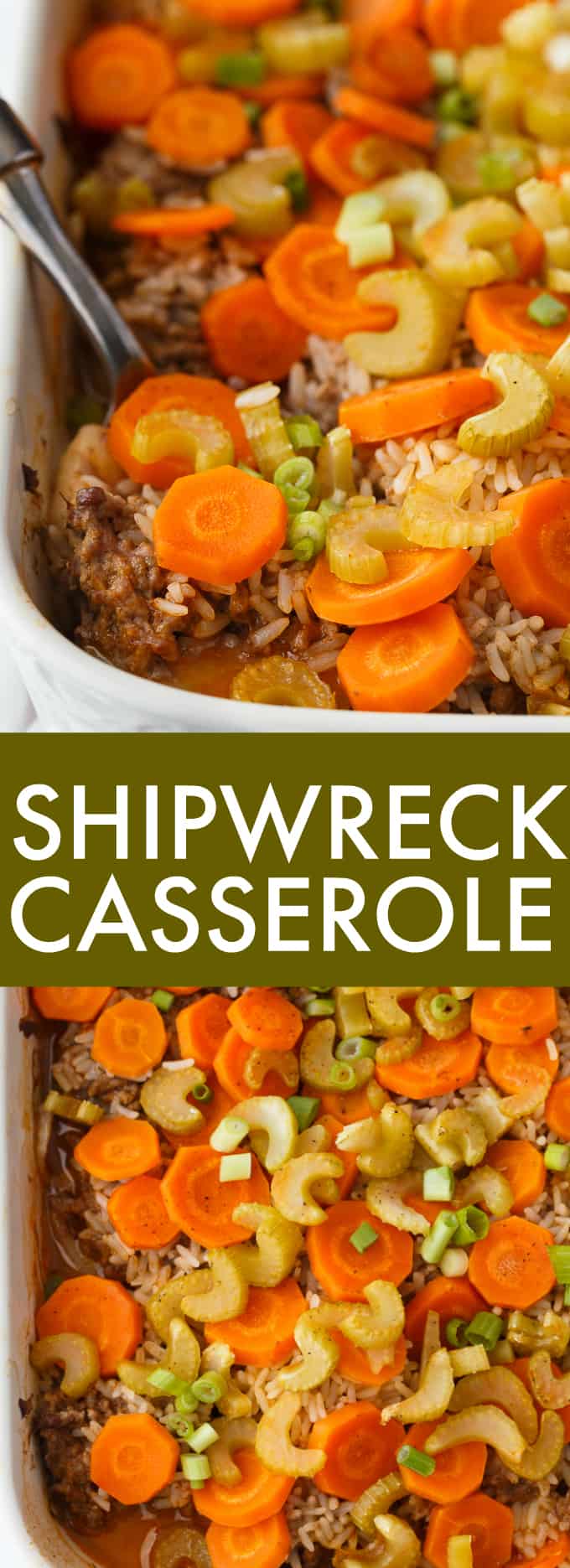 Shipwreck Casserole - The kind of meal grandma used to make! This layered casserole is stick to your bones delicious.