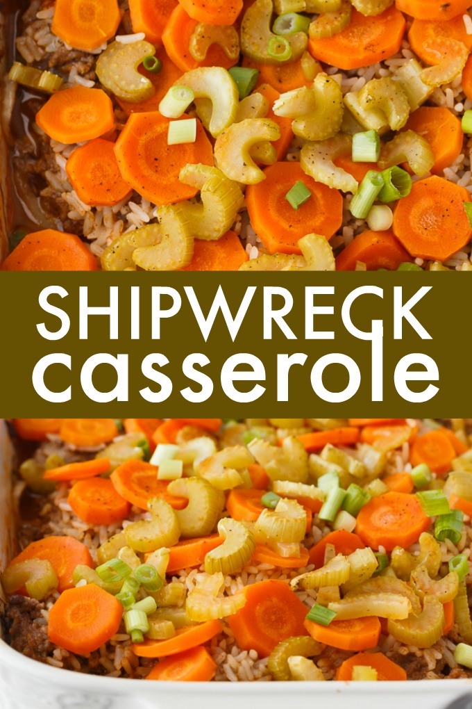 Shipwreck Casserole - The kind of meal grandma used to make! This layered casserole is stick to your bones delicious.