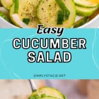 Cucumber Salad collage pin.