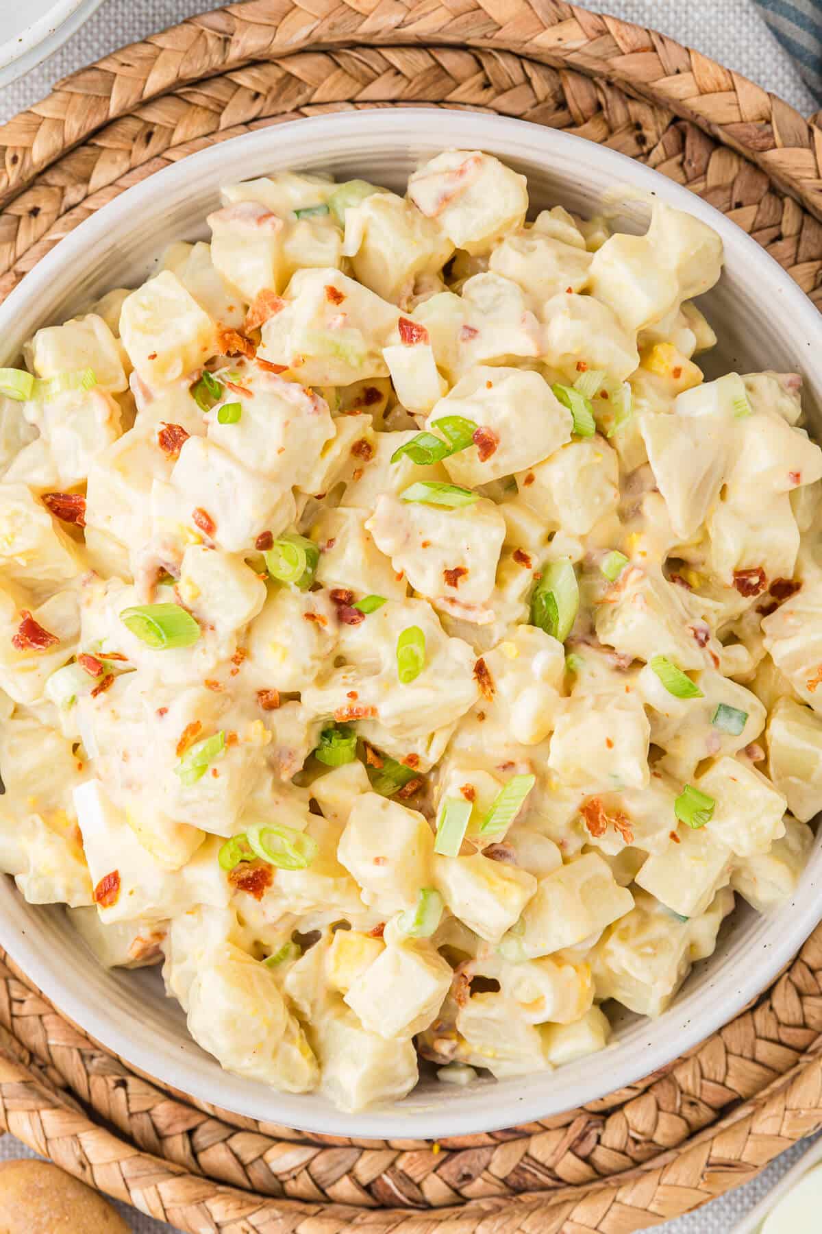 Dutch potato salad in a bowl.