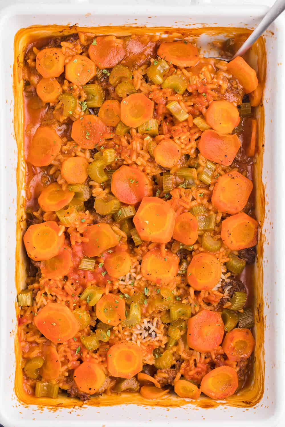 Shipwreck Casserole - The kind of meal grandma used to make! This layered casserole is stick to your bones delicious.