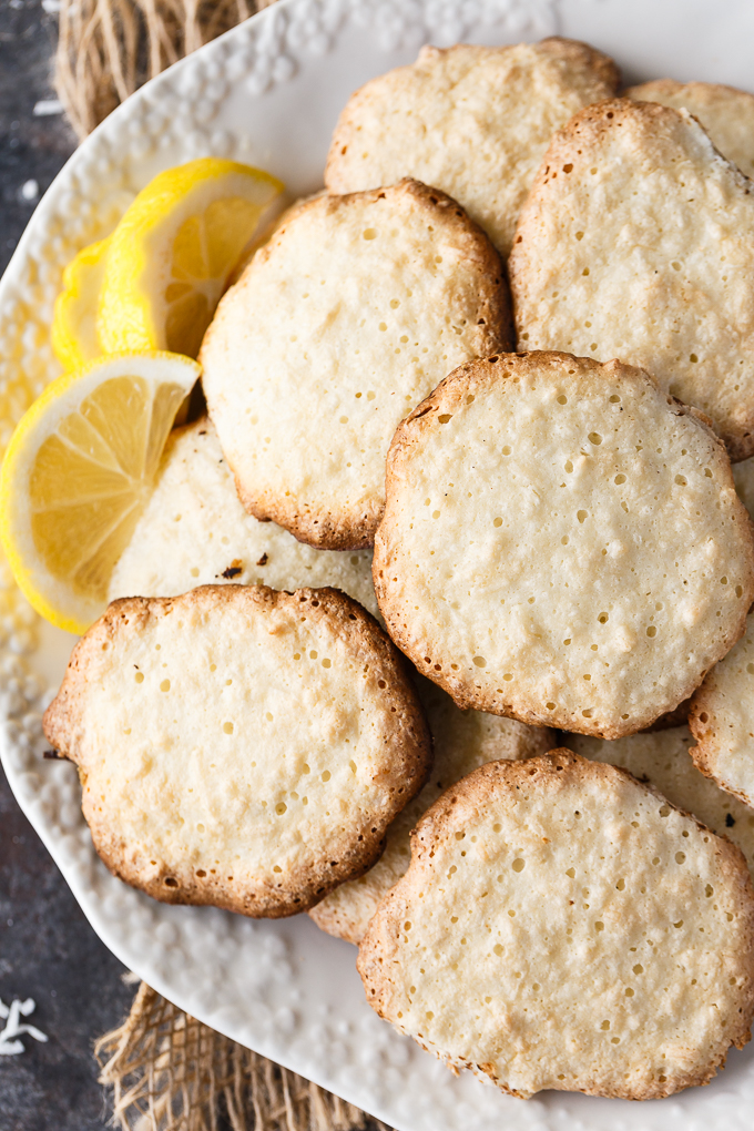 Lemon Coconut Macaroon Cookies