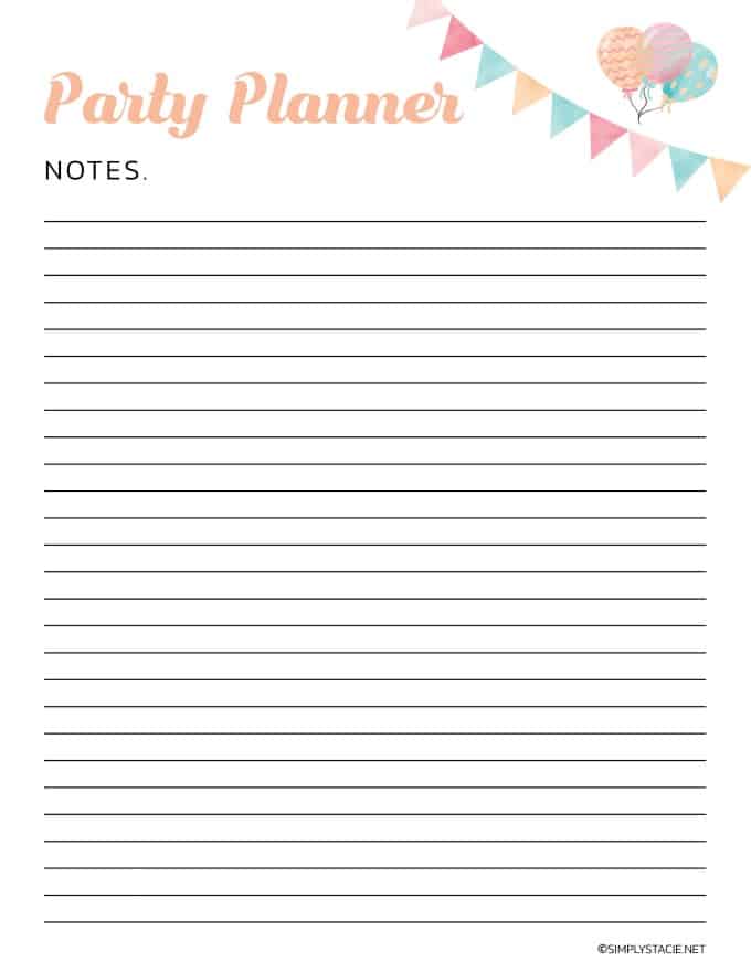 9 Free Party Planning Printables to Keep You Organized - This handy Party Planning Kit includes everything you need to plan the best party ever. Save your sanity and PLAN ahead!